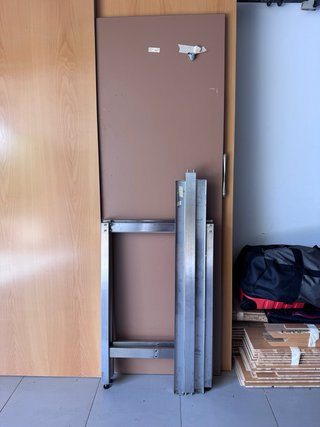 Mesa alta patas acero inox