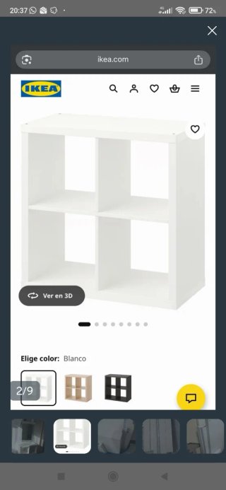 Estantería Kallax Ikea Blanca