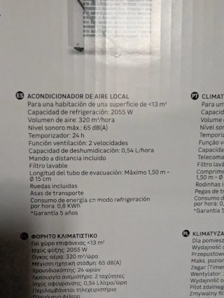 Aire Acondicionado Portátil + accesorio ventana