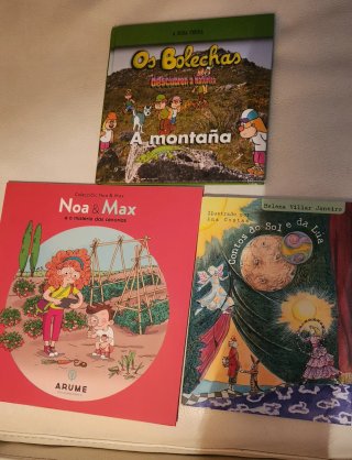 3 libros infantiles en gallego