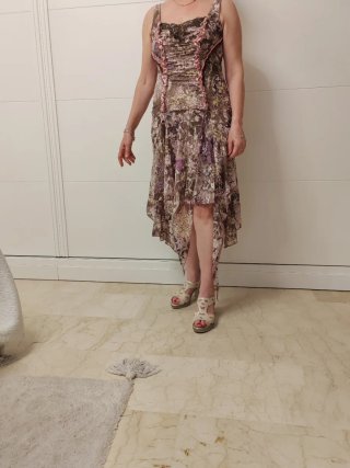 Vestido fiesta estampado floral