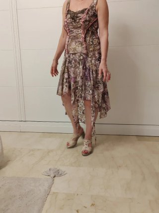 Vestido fiesta estampado floral