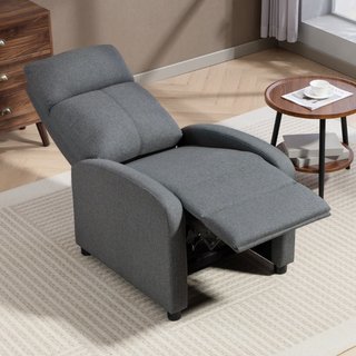 Poltrona Relax Imbottita e Reclinabile a 135° e Po