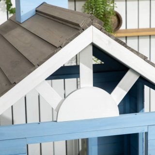 Casita Infantil Madera Exterior Azul