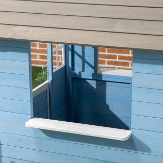 Casita Infantil Madera Exterior Azul