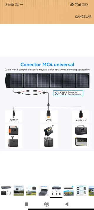 Panel Placas Solares 400W