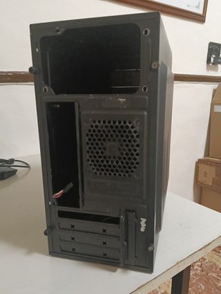 Scatola PC Micro-ATX Nera + 2 Ventilatori