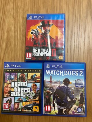 Lote Juegos PS4 (Spider-Man, GTA V, etc.)