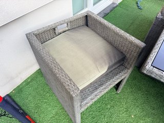 CONJUNTO DE JARDÍN / TERRAZA – MESA + 6 SILLONES