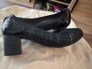 Zapatos PITILLOS mujer tacón negro/plata