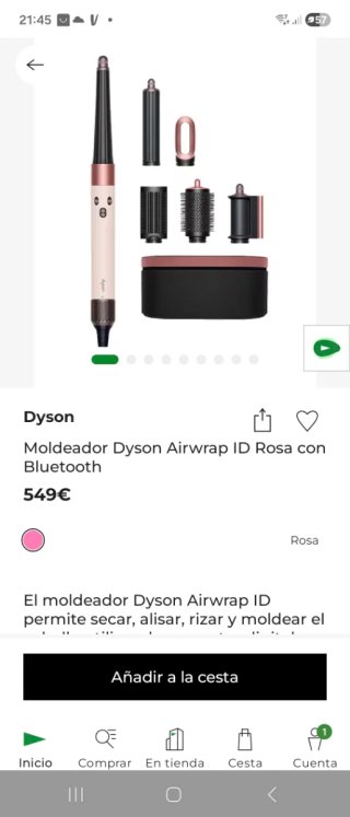 Dyson Airwrap ID Rosa con Bluetooth