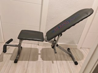 Lote Gym: Mancuernas, Discos, Banco y  dominadas