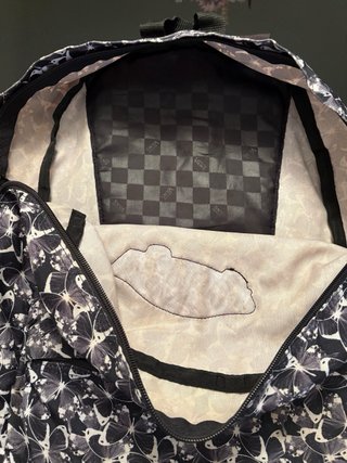 Mochila Vans Mariposas Negra y Blanca