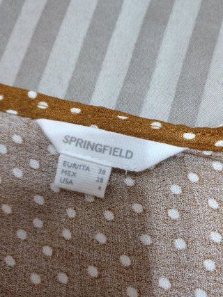 Blusa de manga larga Springfield, talla M