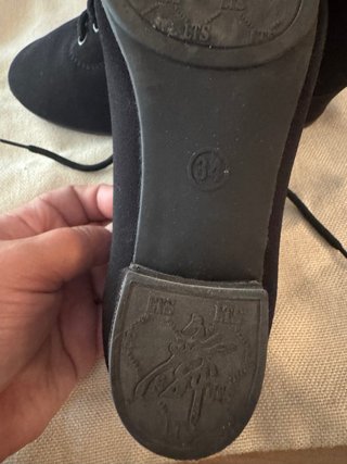 Zapatos de baile negros con cordones talla 34