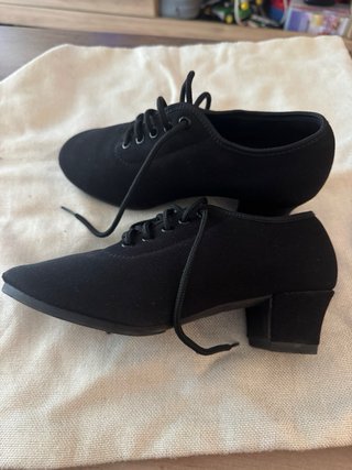 Zapatos de baile negros con cordones talla 34