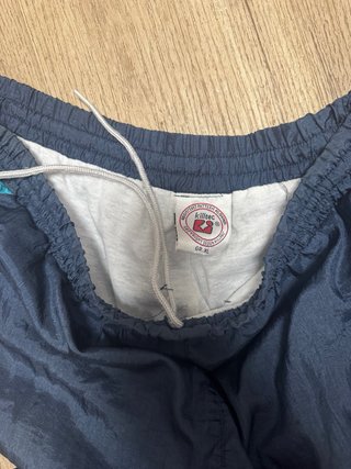 Pantalón de chándal vintage morado y turquesa