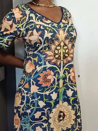 Vestido largo estampado floral