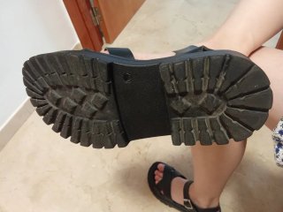 Sandalias negras de plataforma