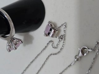 Collar y Anillo Plata 925 Ley