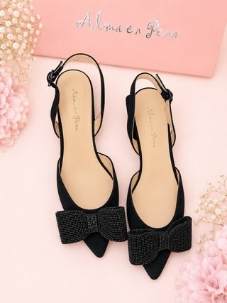 Zapatos planos Alma en Pena lazo