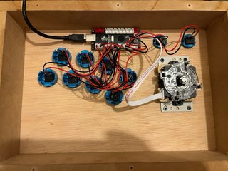 Arcade Stick Madera Artesanal