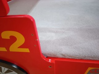 Cama infantil bomberos roja