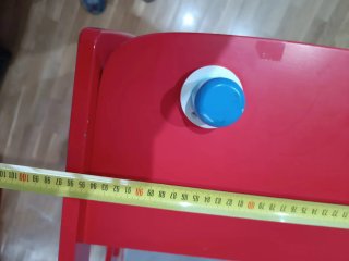 Cama infantil bomberos roja