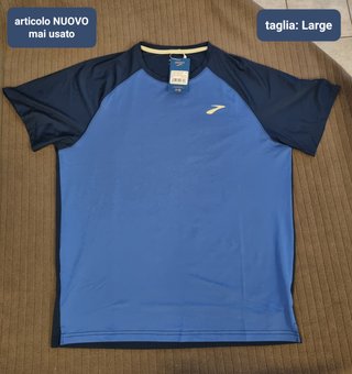 T-Shirt Brooks Within Short Sleeve tg. L *NEW