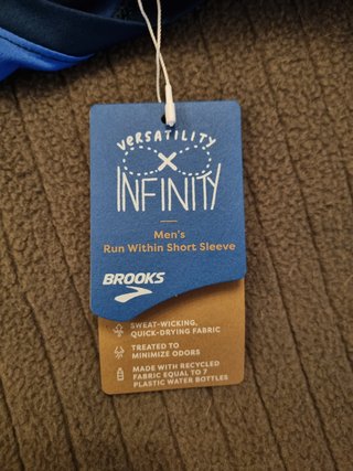 T-Shirt Brooks Within Short Sleeve tg. L *NEW