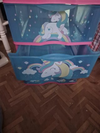 Cajonera infantil unicornios