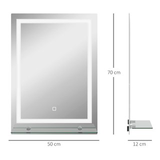 Specchio per Bagno a Luci LED a 3 Colori Regolabil