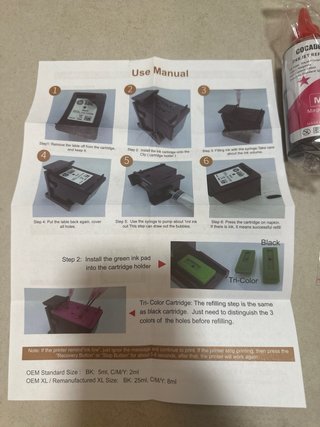 Kit Recarga Tinta Cocadeex Impresora