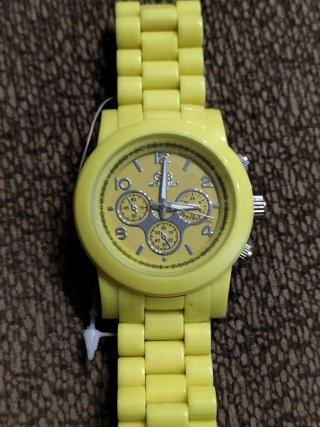 Reloj  Unisex Nuevo Amarillo