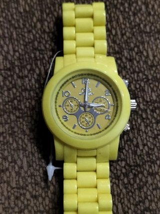 Reloj  Unisex Nuevo Amarillo