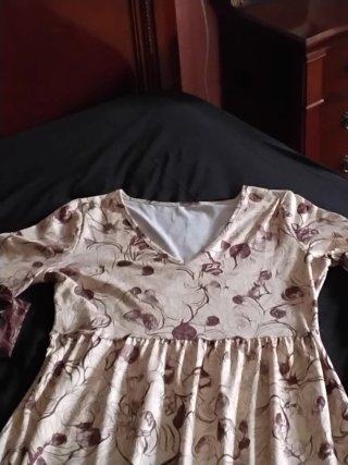 VESTIDO LARGO MAXI ESTILO BOHO, TALLE ALTO