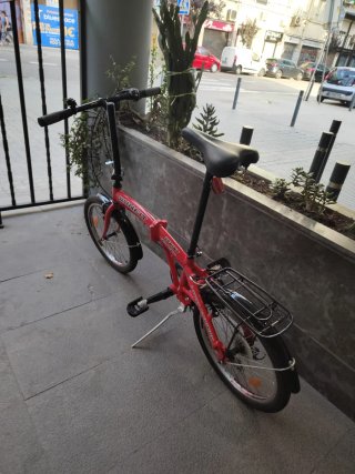 Bicicleta plegable aluminio como nueva