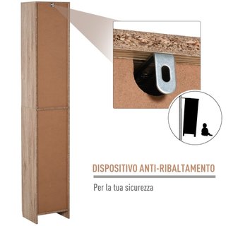 Mobiletto Salvaspazio per Bagno in Legno, Mobile d