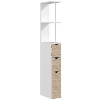 Mobile Colonna Bagno Salvaspazio con Armadietto, R