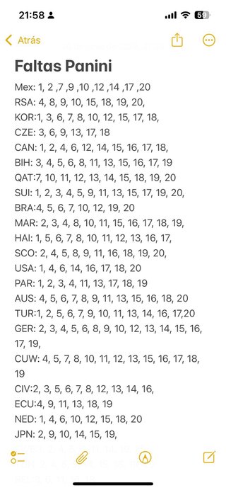 Cromos Panini Mundial 2026