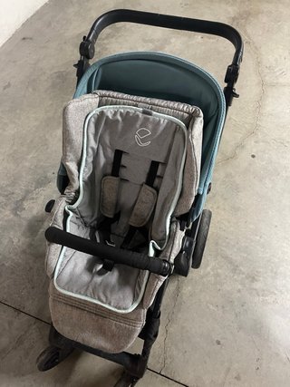 Carrito Jane Mum gris y azul