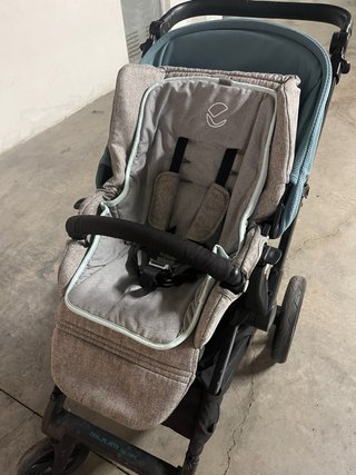 Carrito Jane Mum gris y azul