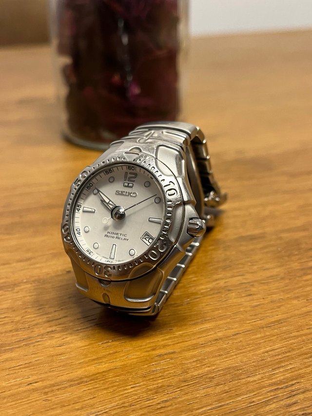 Reloj Seiko Kinetic Auto Relay Acero