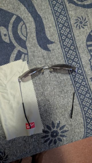 Gafas Ray-Ban Aviador Marrón y Plateado