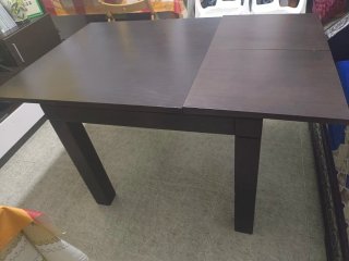 Mesa de comedor plegable de madera