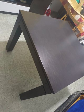 Mesa de comedor plegable de madera