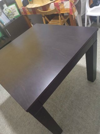 Mesa de comedor plegable de madera