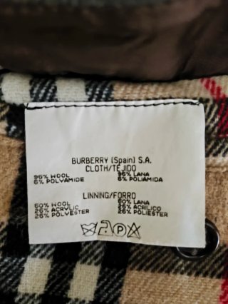 Abrigo Burberry "New Woodhall" Lana - Talla 52.