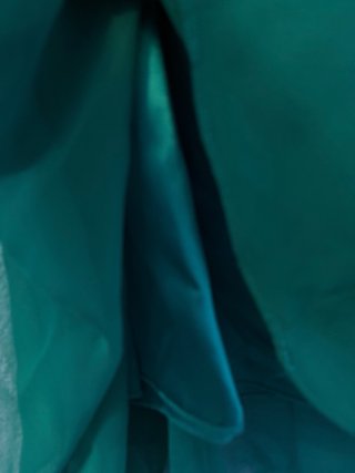 Vestido palabra de honor verde. 1 puesta