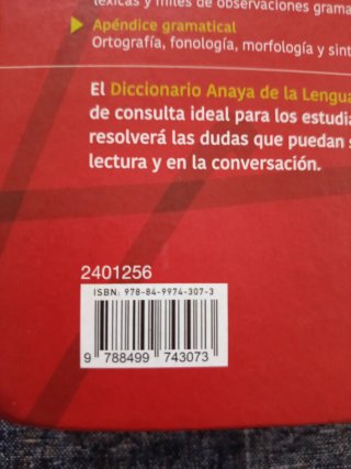 Diccionario de la lengua española Anaya